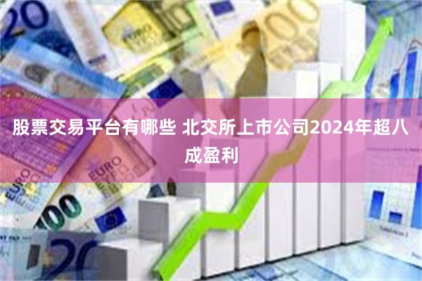 股票交易平台有哪些 北交所上市公司2024年超八成盈利