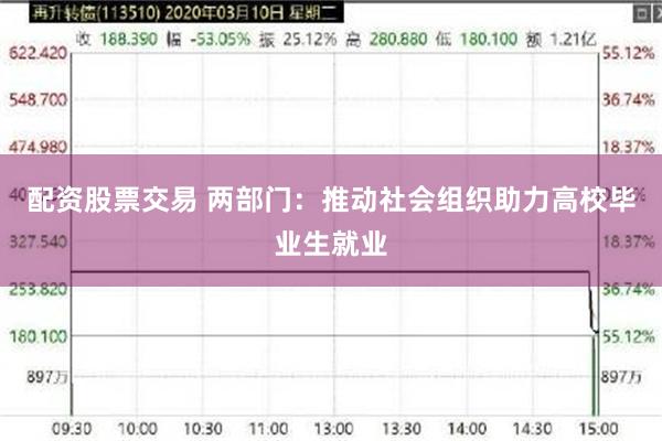 配资股票交易 两部门：推动社会组织助力高校毕业生就业